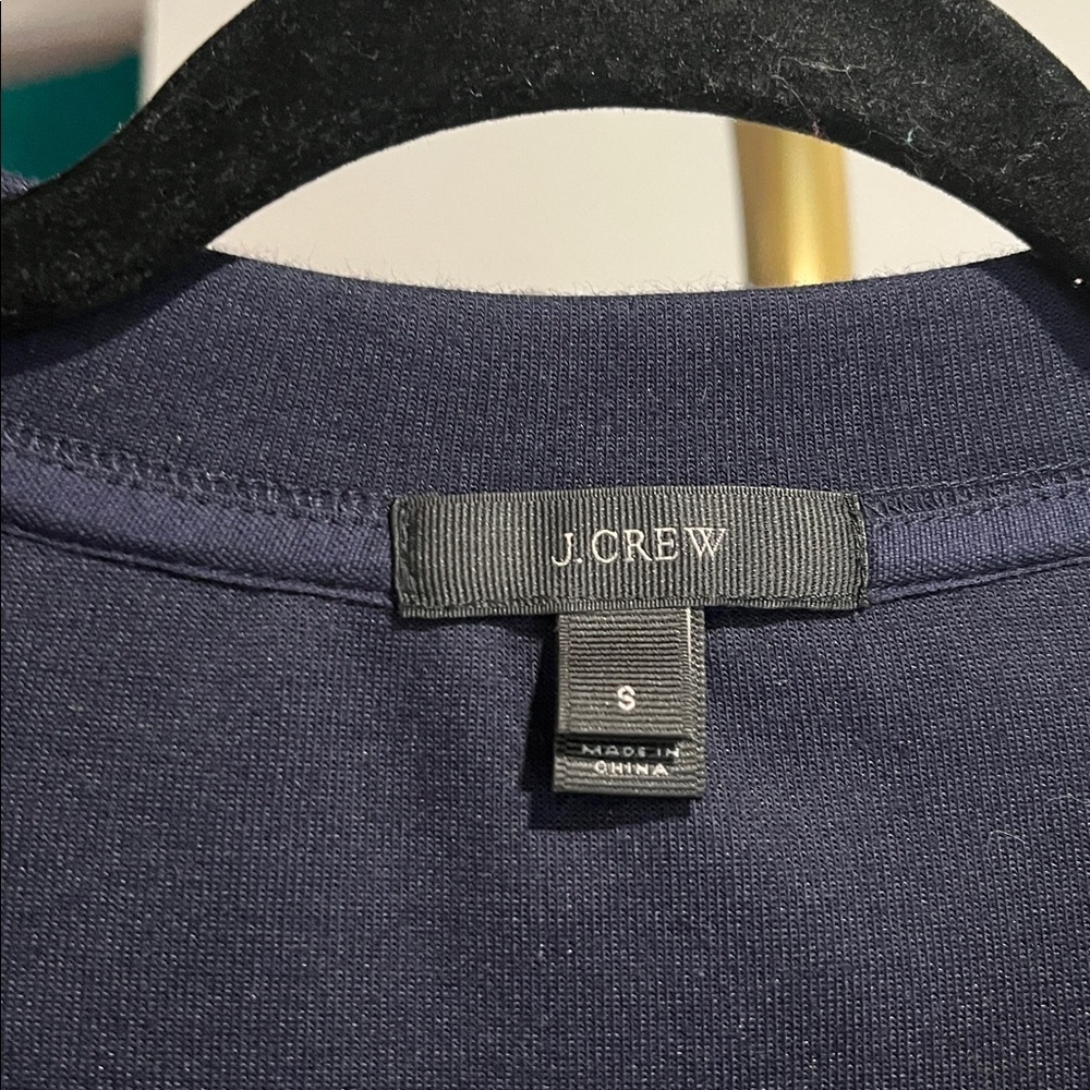 J.Crew Navy Sequined Hem Sweatshirt – Size Small (possible med fit) - Picture 5 of 6